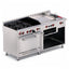 ESTUFA DELTA EM-H | Estufa | 4 Quemadores | Asador + Plancha + Freidor + Gratinador (72") | Restaurantes Cocinas industriales