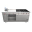 ESTUFA DRAGO UNIVERSAL STD-OUTLET | Estufa | 4 Quemadores | Asador Freidor Gratinador Plancha Horno | Gas | Acero inoxidable | Hotel Restaurante Comisariato
