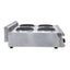 ESTUFA KINGSTAR ESK4E | Estufa / Parrilla de Sobremesa | Eléctrica | Parrilla con 4 Quemadores | Restaurante Negocio Cocina | Parrilla Industrial Estufa de Quemadores Abiertos Hornillas Cocción a Gas Acero Inoxidable Restaurante Cocina Industrial Taquería Fonda Cenaduría Comedor Industrial