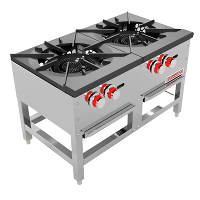 ESTUFÓN CORIAT EC-2T MASTER | Estufón | 2 Secciones | 2 Quemadores de Alta Potencia | Gas | Hotel Restaurante Comedor