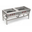 ESTUFÓN DELTA IE-2 | Estufón Doble | Frente 1.20 cm | 2 Quemadores Triples | Restaurantes Cocina Industrial Tipo Fogon Uso Industrial Cocina Cafeteria Restaurante Bistro