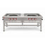 ESTUFÓN DELTA IE-2 | Estufón Doble | Frente 1.20 cm | 2 Quemadores Triples | Restaurantes Cocina Industrial Tipo Fogon Uso Industrial Cocina Cafeteria Restaurante Bistro