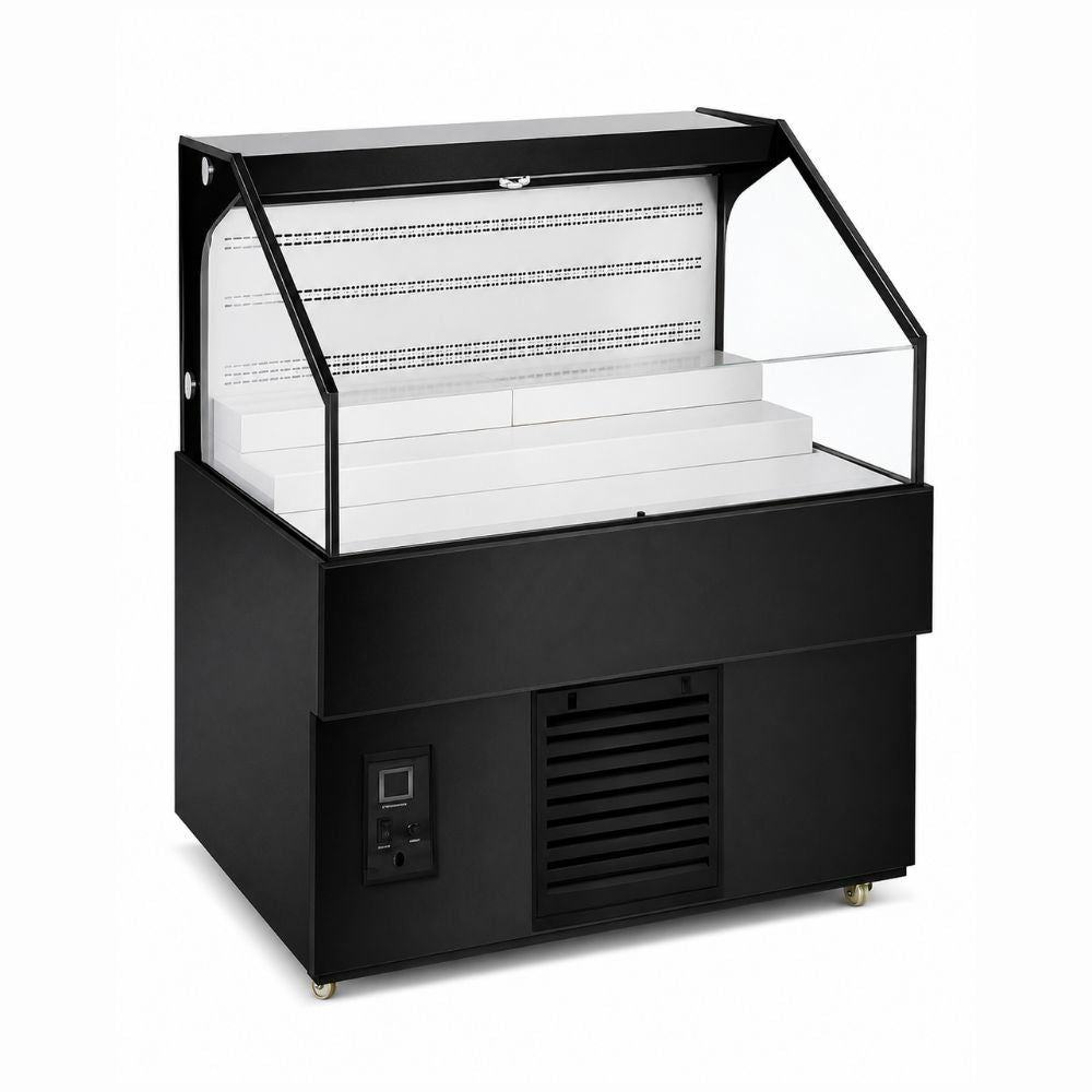 EXHIBIDOR REFRIGERADO ABIERTO CRT CVBA-1300B 200-012-024 | Exhibidor Refrigerado | 215 Lt | Supermercados Tiendas de autoservicio Tiendas de conveniencia Tiendas gourmet Delicatessen Pastelerías Panaderías Mercados Minisupers