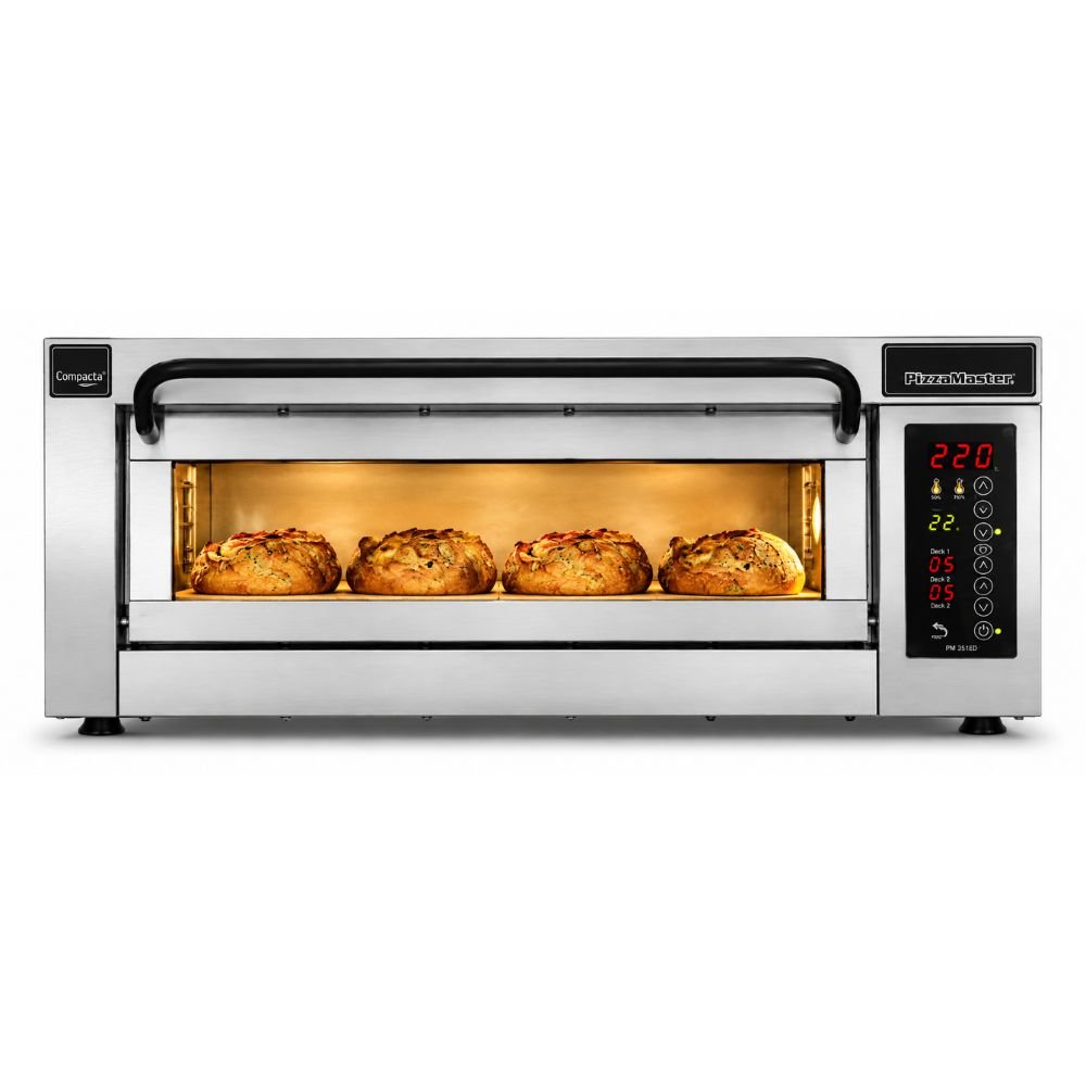 Horno Ecomax PM451ED-DW, horno para pizza, en acero inoxidable.