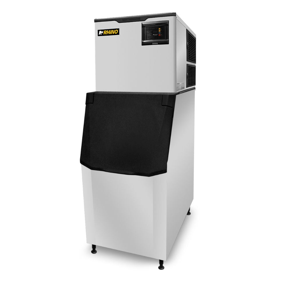 FÁBRICA DE HIELO RHINO FAHIEL-160 | Fábrica de Hielo | Producción 160 kg por Día | Capacidad de Almacenamiento 140 Kg | Hotel Restaurante Oficina | Máquina de Hielo Fabricadora Productora de Hielo en Cubo Cubitos Comercial Industrial Acero Inoxidable Restaurante Bar Hotel Cafetería Cremería