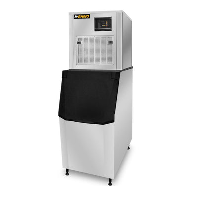 FÁBRICA DE HIELO RHINO FAHIEL-250F | Fábrica de Hielo Frappé | Producción 250 kg por Día | Capacidad de Almacenamiento 140 Kg | Cocina Industrial Hotel Restaurantes Refrigerar Congelar Cocina Comedor Cocina Industrial Conservar Fabricar Bar Restaurante Oficina 