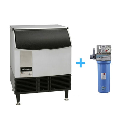 FÁBRICA DE HIELO ICE-O-MATIC ICEU300FA | Máquina de Hielo en Cubo | 162 kg/día / Depósito 43 kg | Acero Inoxidable | Restaurante Bar Hotel