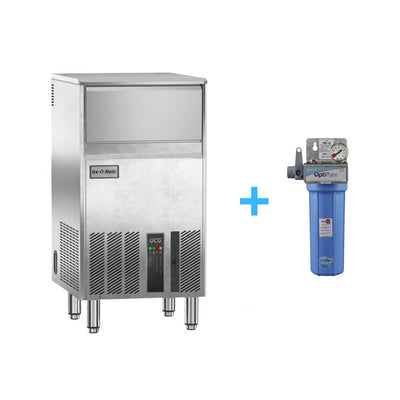 FÁBRICA DE HIELO ICE-O-MATIC UCG100A | Máquina de Hielo en Cubo Gourmet | 51 kg/día / Depósito 22 kg | Restaurante Bar Hotel