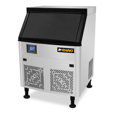 FÁBRICA DE HIELO RHINO FAHIEL-100 | Fábrica de Hielo en Cubo | Producción 100 kg por Día | Capacidad de Almacenamiento 36 kg | Acero Inoxidable 304 | Restaurante Bar Hotel