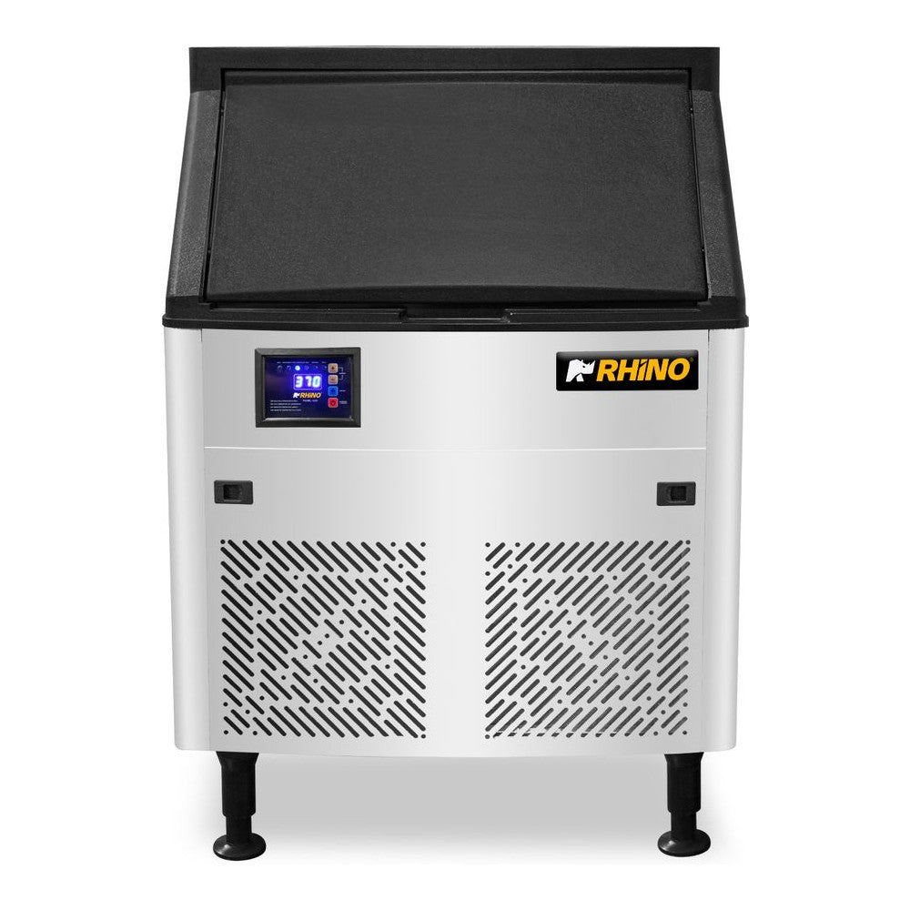 FÁBRICA DE HIELO RHINO FAHIEL-100 | Fábrica de Hielo en Cubo | Producción 100 kg por Día | Capacidad de Almacenamiento 36 kg | Acero Inoxidable 304 | Restaurante Bar Hotel