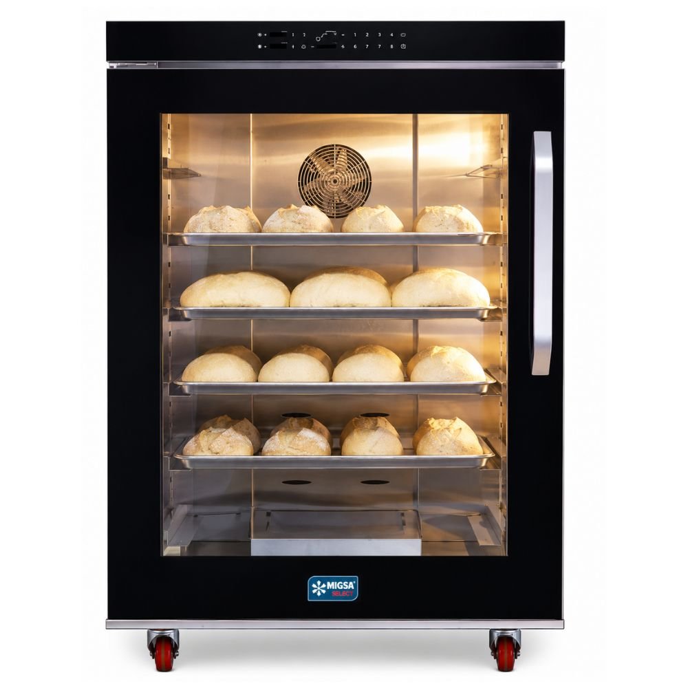 FERMENTADORA MIGSA SELECT FDM-860 | Cámara de Fermentación Digital | Rango de Temperatura de 30°C a 50°C | Acero Inoxidable | Restaurante Panadería Cocina Industrial | Fermentadora Gabinete de Fermentación Añejador Madurador de Carne Control de Temperatura Acero Inoxidable Panadería Restaurante Carnicería Cocina Industrial Banquetes