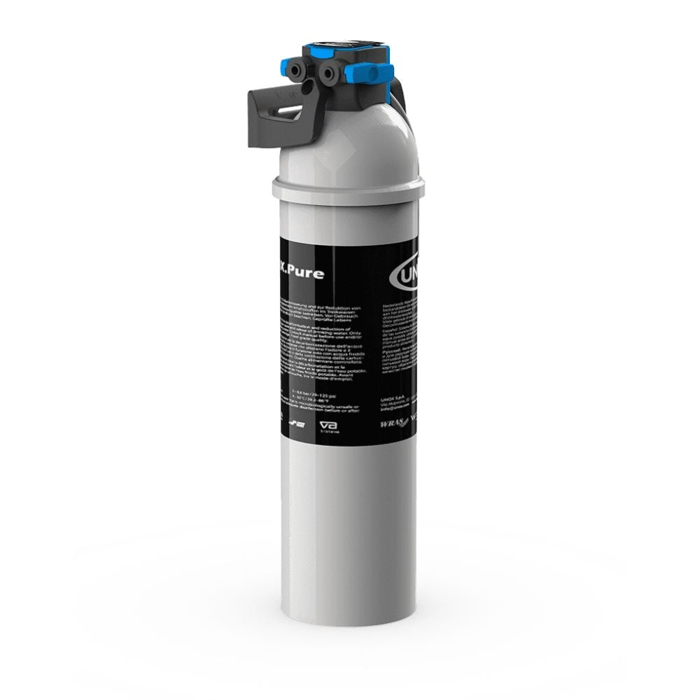 FILTRO UNOX PURE XHC010 | Tratamiento de Agua con Filtros de Resina | 1.000 Litros de Agua | Filtro de Agua Purificador Sistema de Filtración para Fábrica de Hielo Cafetera Acero Inoxidable Restaurante Cafetería Cocina Industrial Hotel Bar Negocio