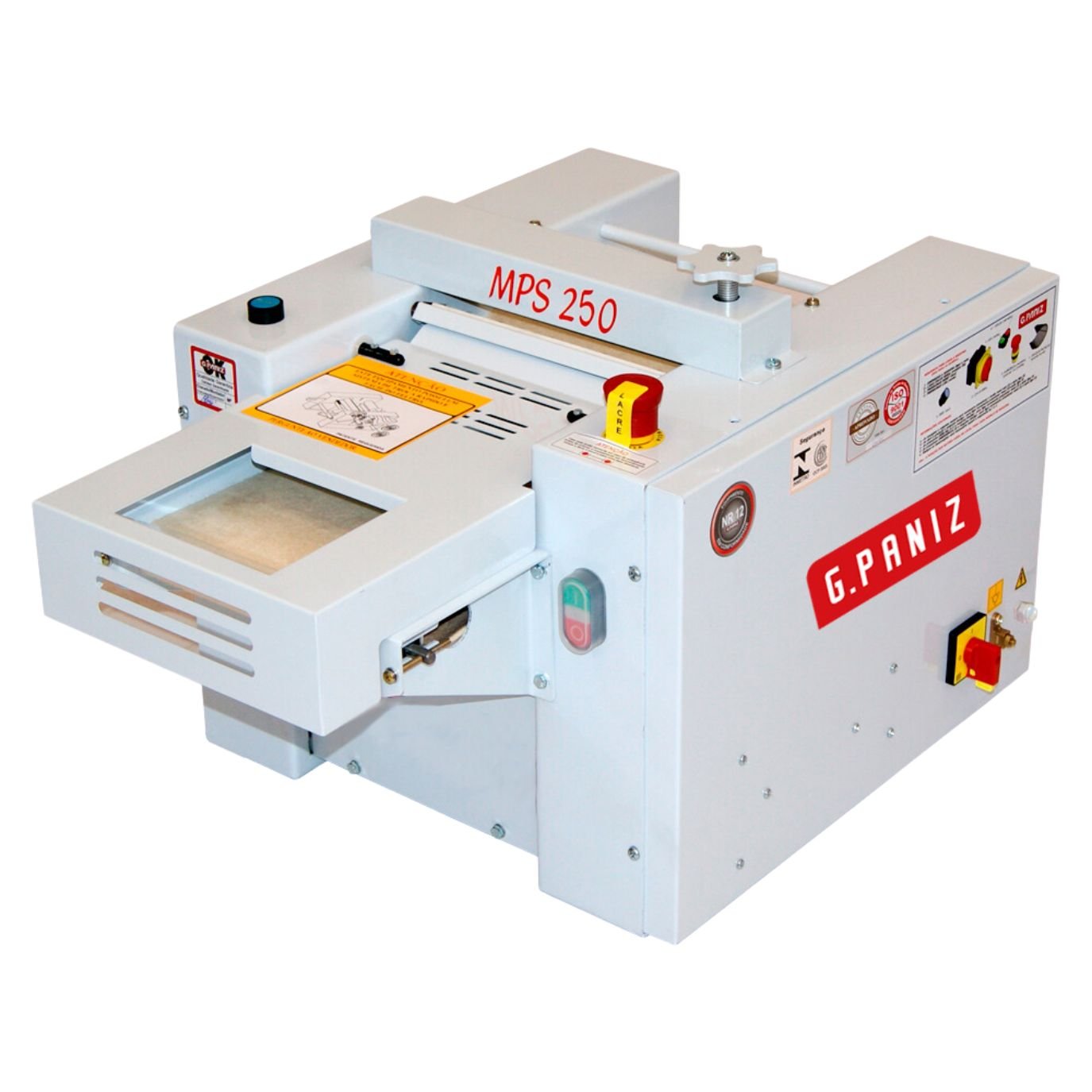FORMADORA G.PANIZ MPS250 | Formadora Pan | Eléctrica | Acero Sae 1020 Pintura Epoxica | Panadería Pastelería Hotel Hoteles con área de panadería  Restaurantes con producción propia de pan  Cocinas industriales o comedores industriales Pizzerías o negocios de masa Cafeterías con producción artesanal de pan