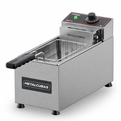 FREIDORA METALCUBAS FE1C | Freidora Eléctrica | Acero Inoxidable | Restaurantes Taquerías Cafeterías food trucks cocinas industriales hoteles bares comedores industriales negocios de comida rápida