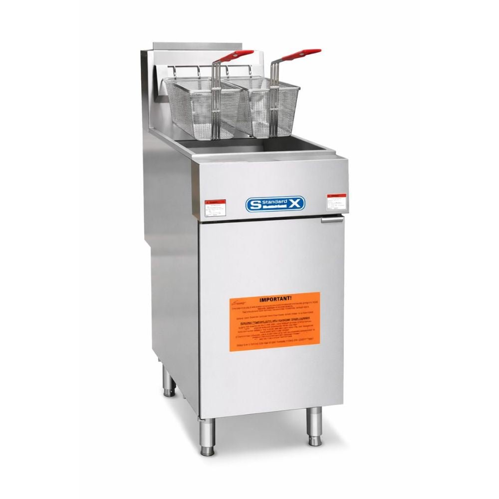 FREIDORA SOBRINOX XFRF-90-LPG 20091401 | Freidora | Gas | Capacidad del Tanque de Aceite: 18,5-23 Litros | Restaurante Bar | Freidora de Papas Industrial Comercial Gas Eléctrica Papas a la Francesa Pollo Frito Alitas Salchipulpos Acero Inoxidable Restaurante Cocina Económica Fonda Negocio