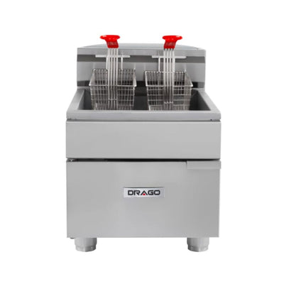 FREIDORA DRAGO FG-8 | Freidora | Gas | 8 Litros | Cocina Industrial Restaurante Negocio de Comida Restaurante Cocina Económica Freír Alimentos Freidoras Alitas Papas A la Francesa Salchipulpos Pollo Snacks