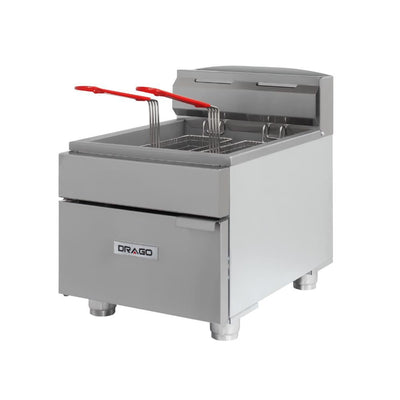 FREIDORA DRAGO FG-8 | Freidora | Gas | 8 Litros | Cocina Industrial Restaurante Negocio de Comida Restaurante Cocina Económica Freír Alimentos Freidoras Alitas Papas A la Francesa Salchipulpos Pollo Snacks