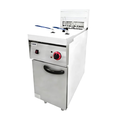 FREIDORA MIGSA MEF30SI MEF30 | 1 Tina 2 Canastillas | 30 Litros | Electrica | Restaurante Bas Alitas Freidora Acero Inoxidable Garnachas Restaurante Frituras Tostada Totopo 