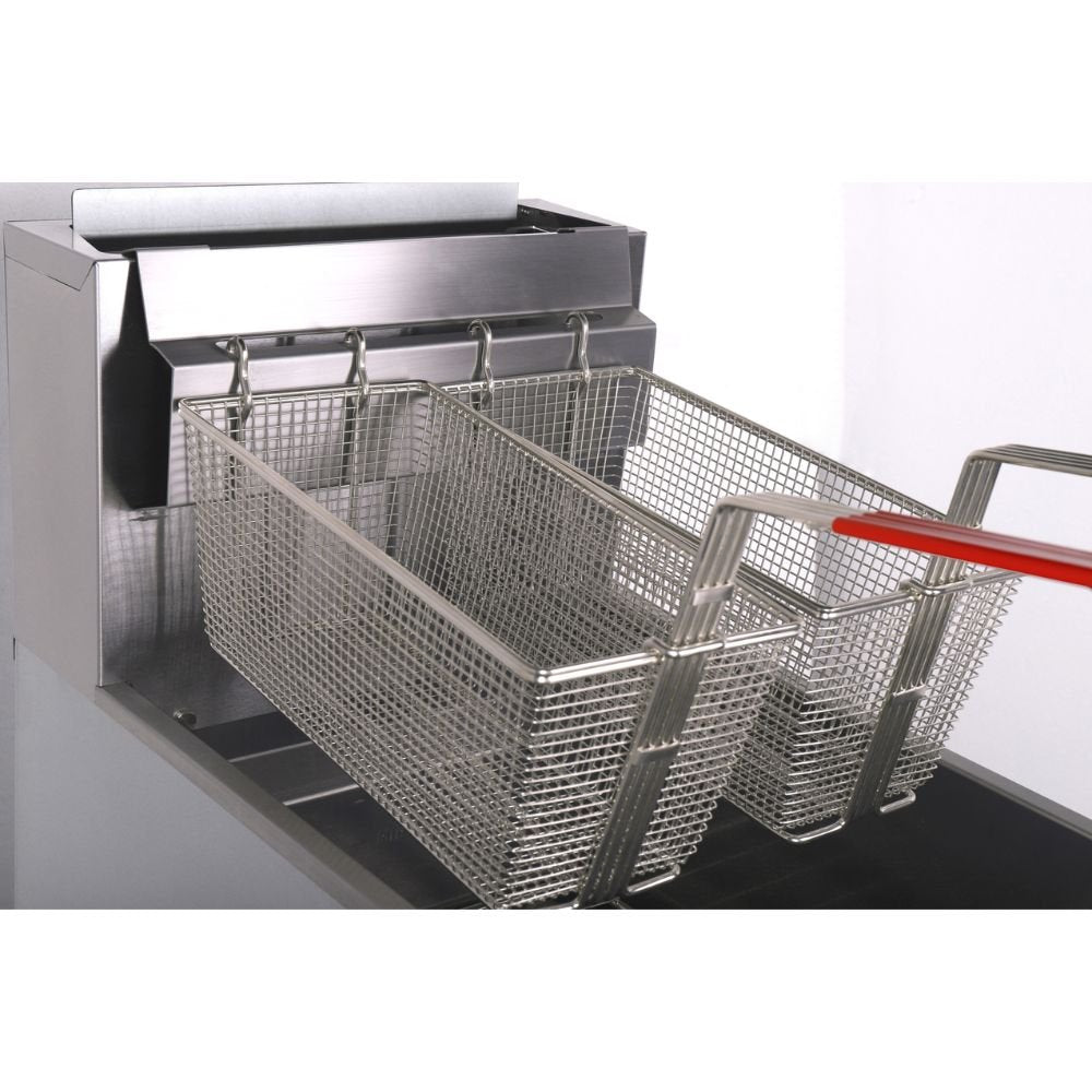 FREIDORA SOBRINOX XFRF-90-LPG 20091401 | Freidora | Gas | Capacidad del Tanque de Aceite: 18,5-23 Litros | Restaurante Bar | Freidora de Papas Industrial Comercial Gas Eléctrica Papas a la Francesa Pollo Frito Alitas Salchipulpos Acero Inoxidable Restaurante Cocina Económica Fonda Negocio