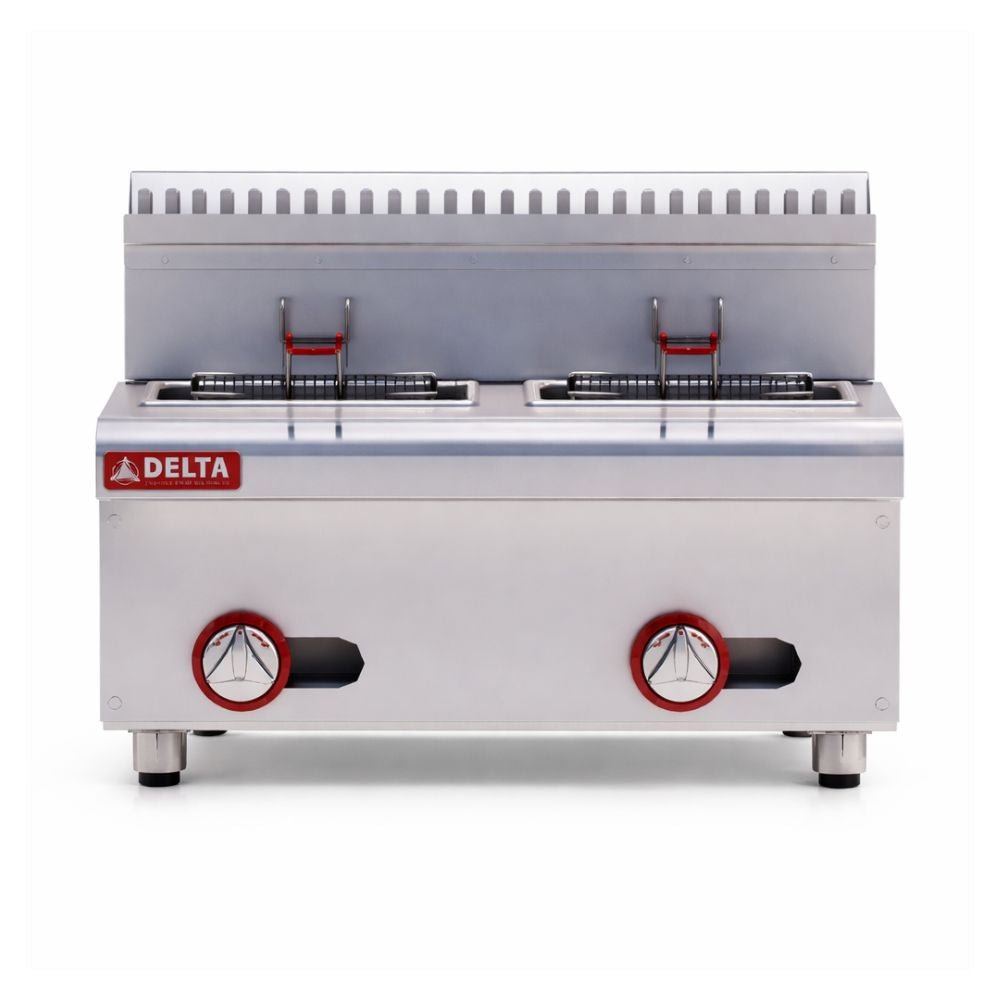 FREIDOR DELTA FM-4-D | Freidor | 2 Tinas | 8 Litros | Gas | Snacks Alitas Papas Bares Food Trucks Heladerías Buffets Pastelerías Panaderías Ferias de Comida Cocinas de Hoteles Caterings Estadios Parques de Atracciones