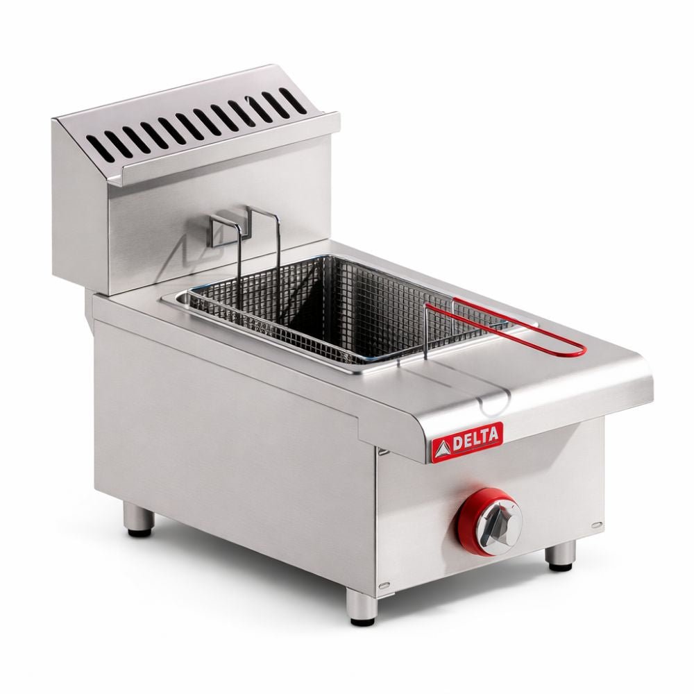 FREIDOR DELTA FM-4 | Freidor | 1 Tina | 4 Litros | Gas | Snacks Alitas Papas Freidora Gas Supersonic Calidad Preparacion Alimentos Negocio Local Cafeteria Snacks Alitas Pollo Frito Salchipulpos Papa Francesa Gajo Aros Cebolla Quemador Panel de control Patas Canastilla Tina Profesional Restaurante Hotel Gusgueria Cafeteria Uso Rudo Industrial Freir Fritura Perilla Ergonomica Cocina Coccion