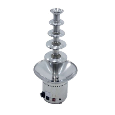 FUENTE DE CHOCOLATE KEITER KREPPSLAND METCF-8060 | Fuente de Chocolate 4 Bandejas 5 Niveles | Acero Inoxidable | Fresas Bombones Cubiertos