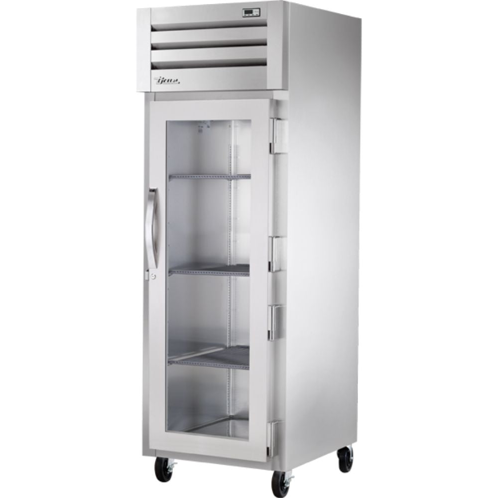 GABINETE CALIENTE TRUE STR1H-1G | Gabinete con Calefacción Vertical | 1 Puerta Cristal | Acero Inoxidable Aluminio | Restaurante Cocina Supermercado Tienda Abarrotes Cocina Restaurante Industrial Comedor Tienda de Convivencia Cremeria Carniceria Congelar