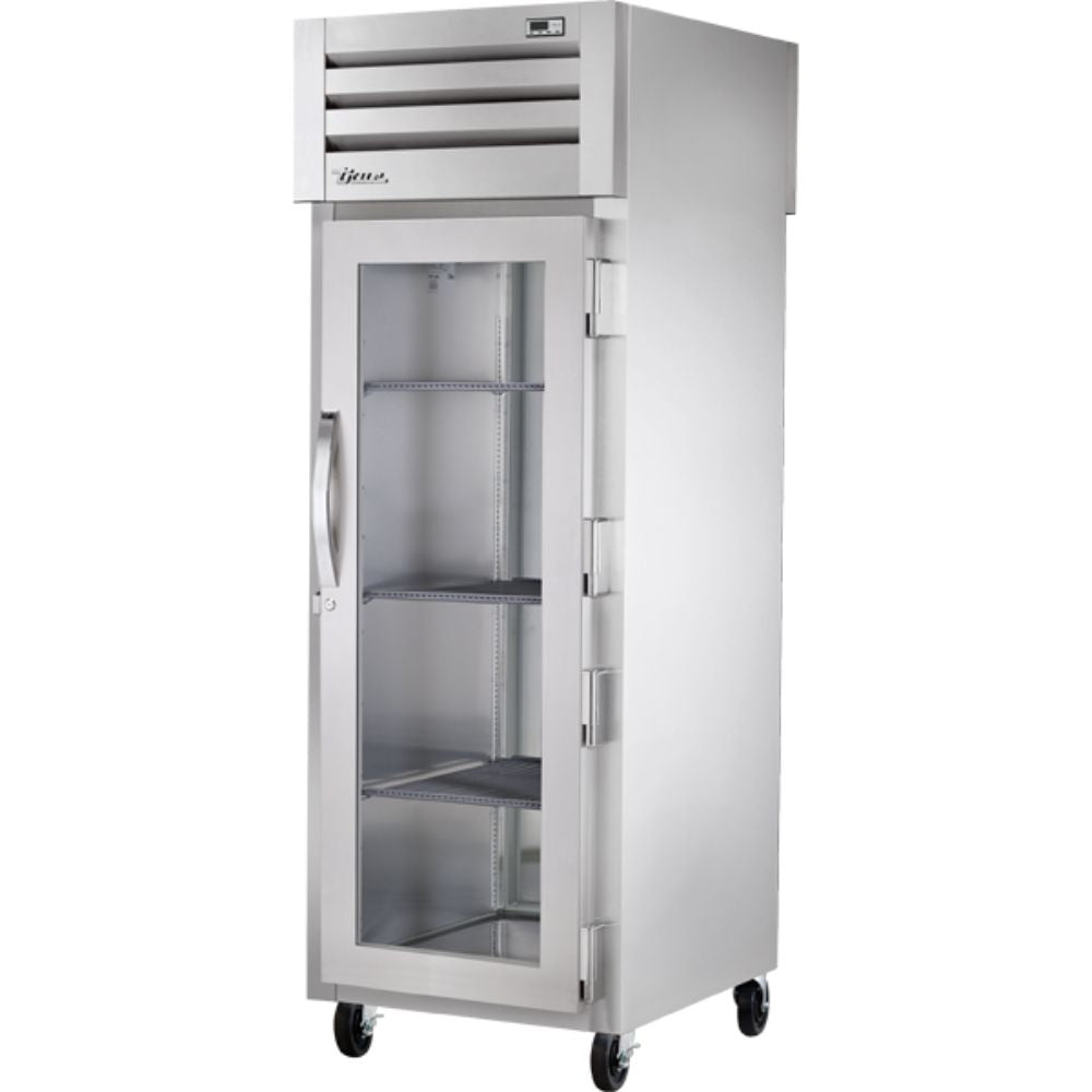 GABINETE CALIENTE TRUE STR1HPT-1G-1S | Gabinete con Calefacción Vertical | 1 Puerta Cristal | Acero Inoxidable Aluminio | Restaurante Cocina Industrial Cafetería Panaderia Pasteleria Restaurante Cocina Industrial Banquetes Pan Masa Hoteles Cafeterías Estadios Arenas Empresas de Servicio Alimentación Caliente Alimentos 