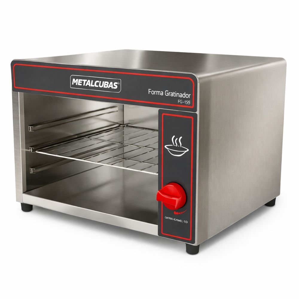 GRATINADOR METALCUBAS FG450 | Gratinador Salamandra | Acero Inoxidable | Restaurantes Bares Cafeterías | Salamandra Gratinador Dorador Gratinar Dorar Tostar Fundir Queso Comercial Industrial Acero Inoxidable Restaurante Cocina Industrial Hostelería Banquetes