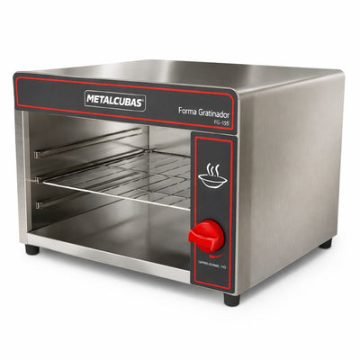 GRATINADOR METALCUBAS FG450 | Gratinador Salamandra | Acero Inoxidable | Restaurantes Bares Cafeterías Hoteles Fast food comida rápida Pizzerías Cocinas industriales Servicios de catering Comedores industriales