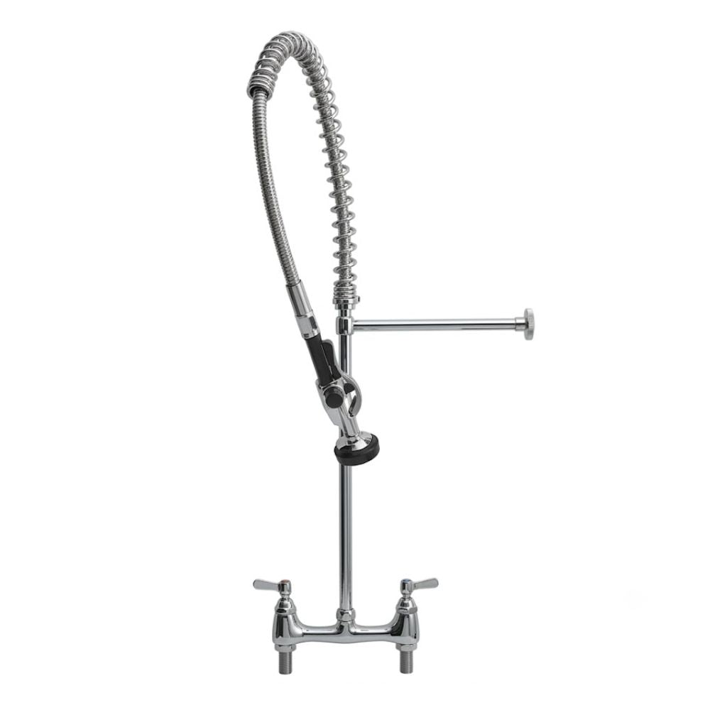 GRIFERÍA TKN TEKNIKITCHEN TKN2210 | Llave de Prelavado a Pared | Altura Total: 41" (1040mm) | Latón | Restaurante Cocina Industrial