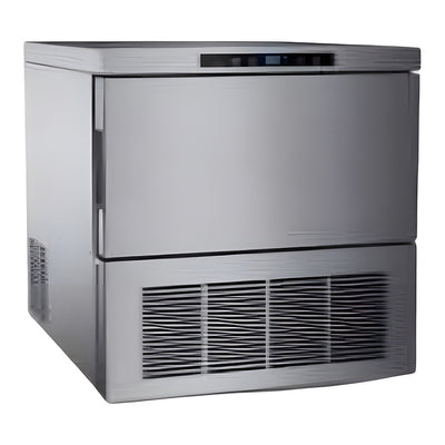 Fabrica de Hielo Migsa HB-130, producción 130 kg por día, en acero inoxidable.