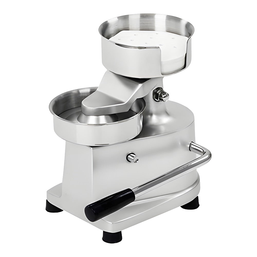 Formadora Migsa HF-100, formadora de carne de hamburguesa, en acero inoxidable.