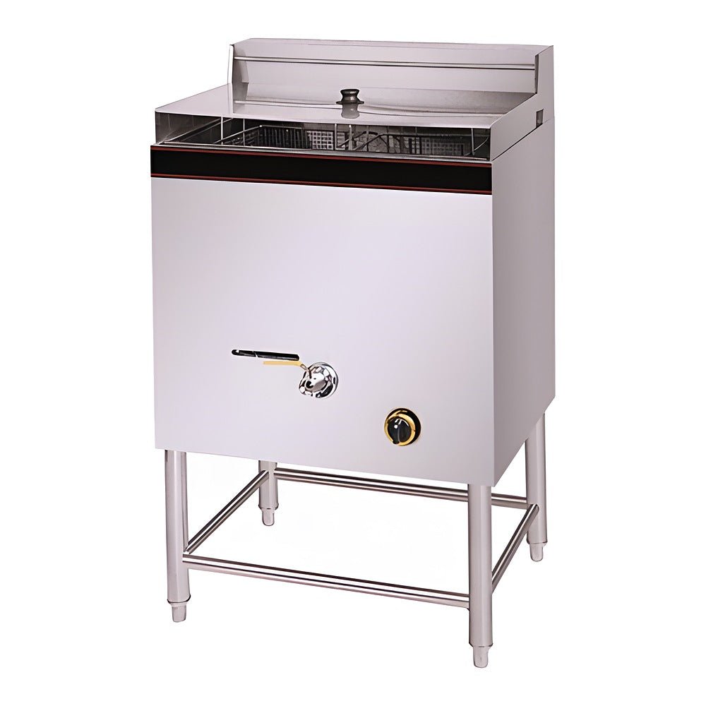 Freidora Migsa HGF-74, freidora 2 canastillas, en acero inoxidable.