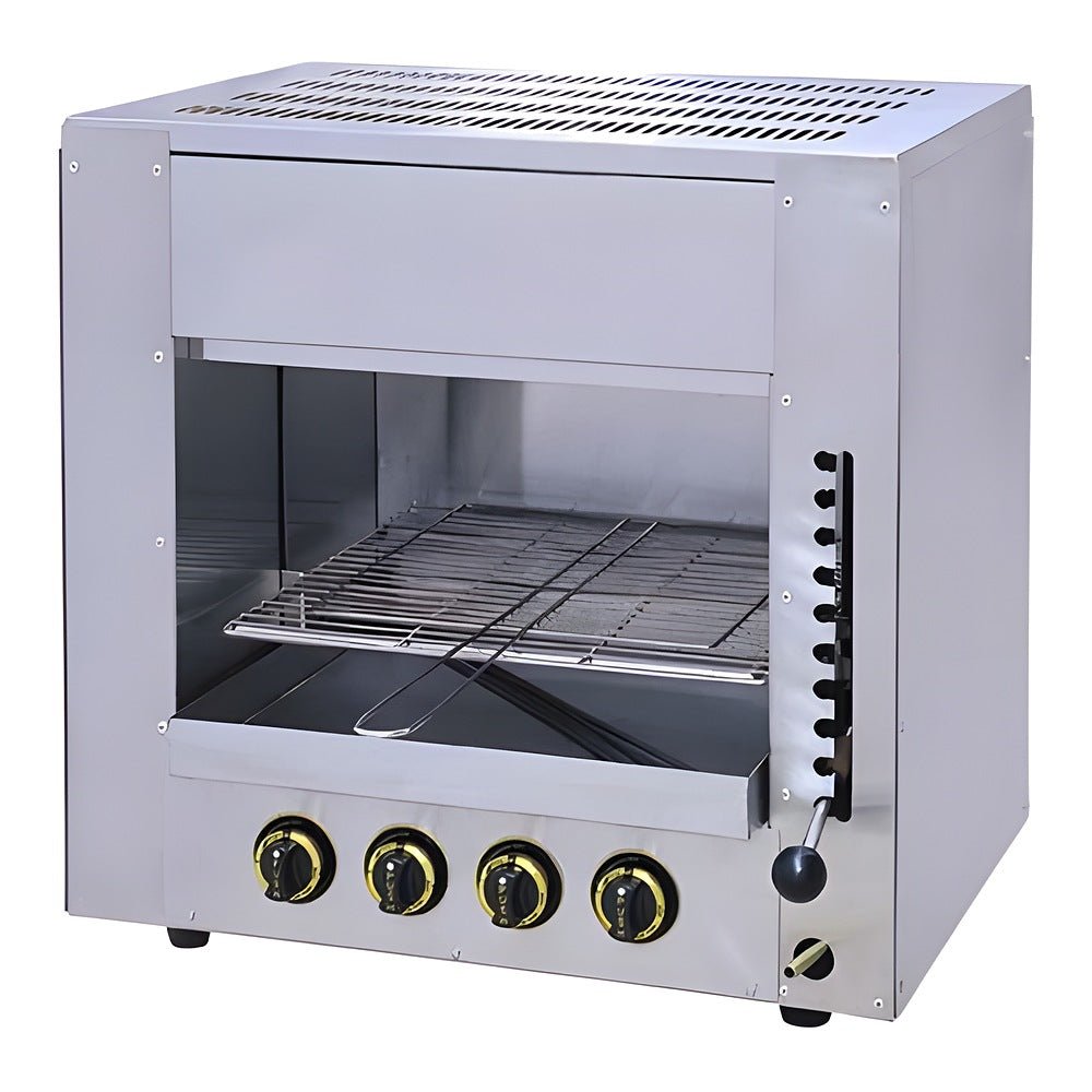 Salamandra Migsa HGS-14, gas, en acero inoxidable.