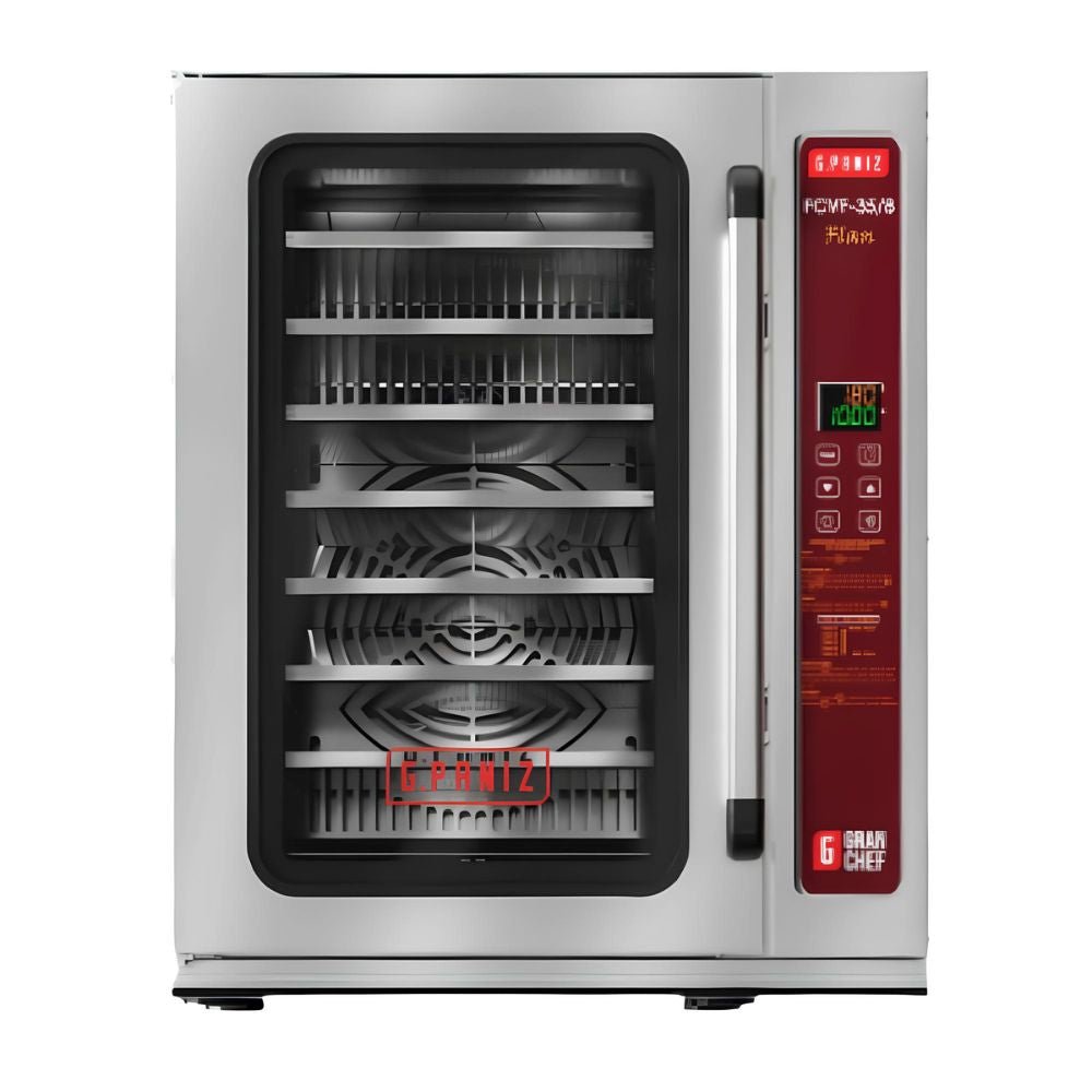 HORNO G.PANIZ FCVF 35/8 | Horno Eléctrico con vapor | Acero Inoxidable | Panadería Pizzería Restaurante | Horno de Convección Eléctrico Gas para Panadería Pastelería Pan Pasteles Galletas Acero Inoxidable Restaurante Cocina Industrial Pizzería Negocio