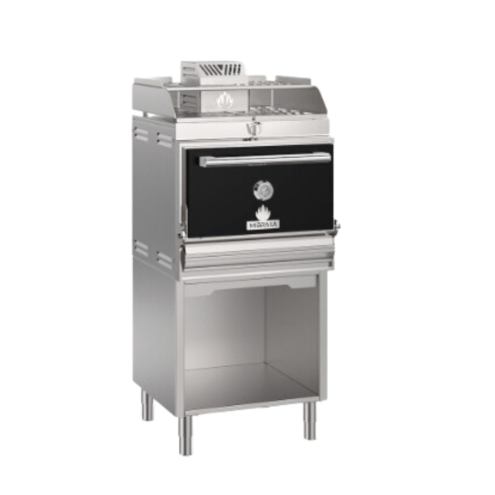 HORNO MIBRASA BASE SPACE HMB MA 75-BS | Horno con Mueble | Soporte de Bandeja | Acero | Restaurante Cocina Alimentos Panadería Pizzería Restaurante Pastelería Banquetes Cocina Industrial Alimentos Cocción