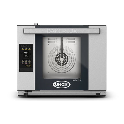 HORNO UNOX XEFR-04HS-ETDV | Horno Convección Abatible Apertura Manual Panel Tactil | Eléctrico | Acero Inoxidable | Restaurante Hotel Comedor