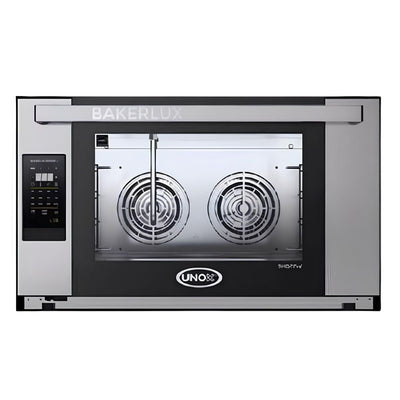 HORNO UNOX XEFT-04EU-ELDV | Horno Convección 99 Programas Doble Cristal Iluminación Led Ventiladores | Eléctrico | Acero Inoxidable | Panadería Restaurante Hotel Cocina Industrial Hotel Cortes Cocción Mariscos Pollo Negocio Profesional Filete Carne Cocina Pescado Verduras Carbón Comida Alimentos Profesional Gourmet Calentar