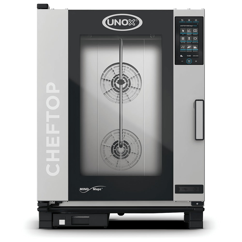 Horno Unox XEVC-1011-EPRM-MS, horno combinado, en acero inoxidable.
