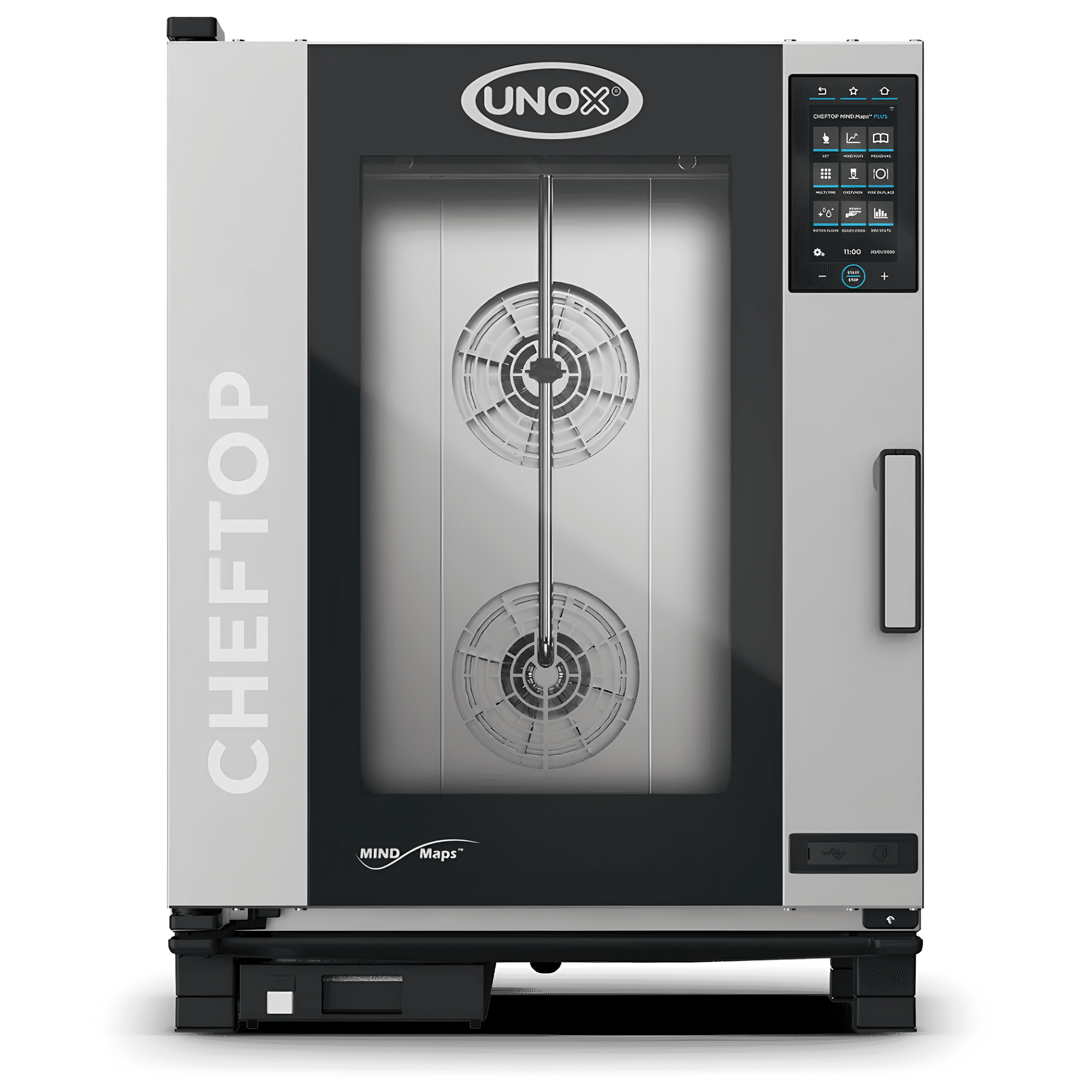 HORNO UNOX XEVC-1011-EPRM-MS | Horno Combinado | Eléctrico | Acero Inoxidable | Comedor Industrial Cafeteria Cortes | Horno Combinado Combi de Convección y Vapor Programable Acero Inoxidable Restaurante Hotel Cocina Industrial Banquetes Panadería