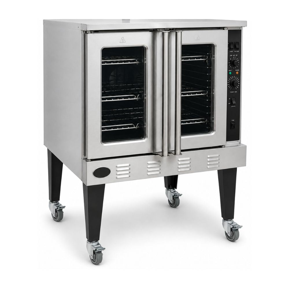 DRAGO GCO-613 | Horno | Panadería Repostería Restaurante | Convección Temporizador | Temporizador Eléctrico Enfriamiento Luz Interior Encendido Automático | Gas | Acero Inoxidable | Panadería Restaurante Hotel Cocina Industrial Hotel Cortes Cocción Mariscos Pollo Negocio Profesional Filete Carne Cocina Pescado Verduras Carbón Comida Alimentos Profesional Gourmet Calentar