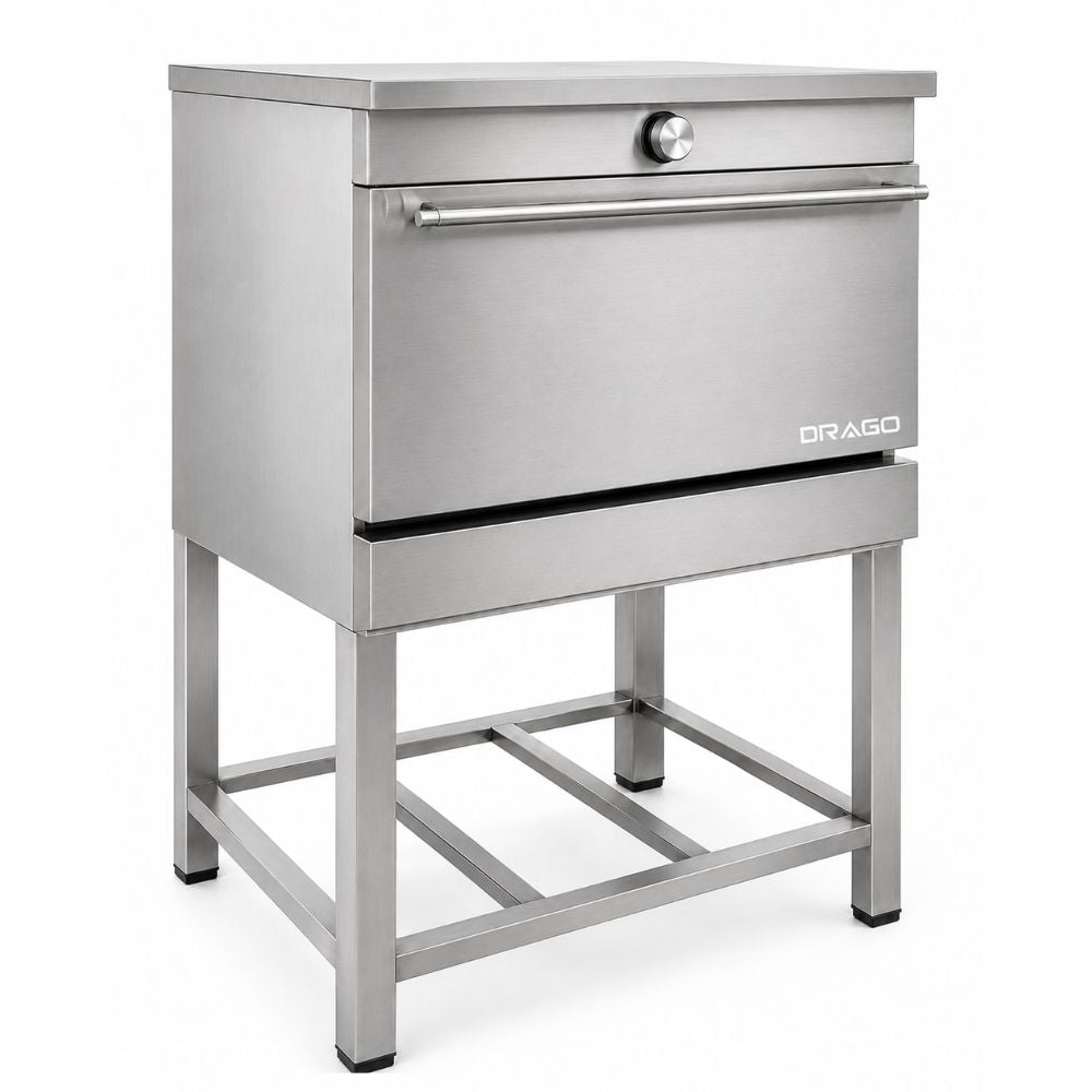 HORNO DRAGO HT-3 | Horno Tradicional | 1 Quemador | Gas | Acero Inoxidable | Restaurante Panadería Cocina Industrial | Horno Comercial Industrial de Cocción para Pan Pasteles Alimentos Acero Inoxidable Panadería Pastelería Restaurante Cocina Industrial Negocio