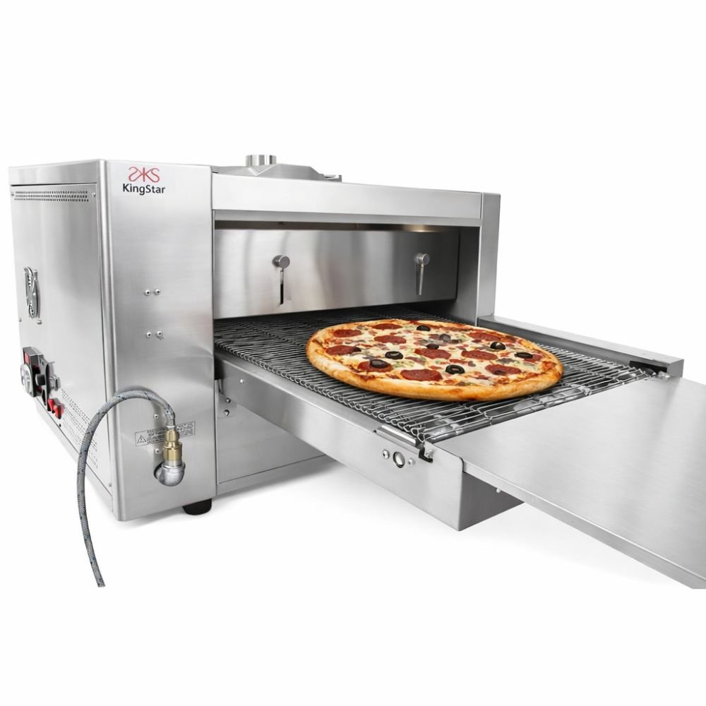 HORNO KINGSTAR HTPKG | Horno Transportador para Pizza | Gas | Pizzería Restaurante Panadería Pizzería Restaurante Pastelería Banquetes Cocina Industrial Alimentos Cocción