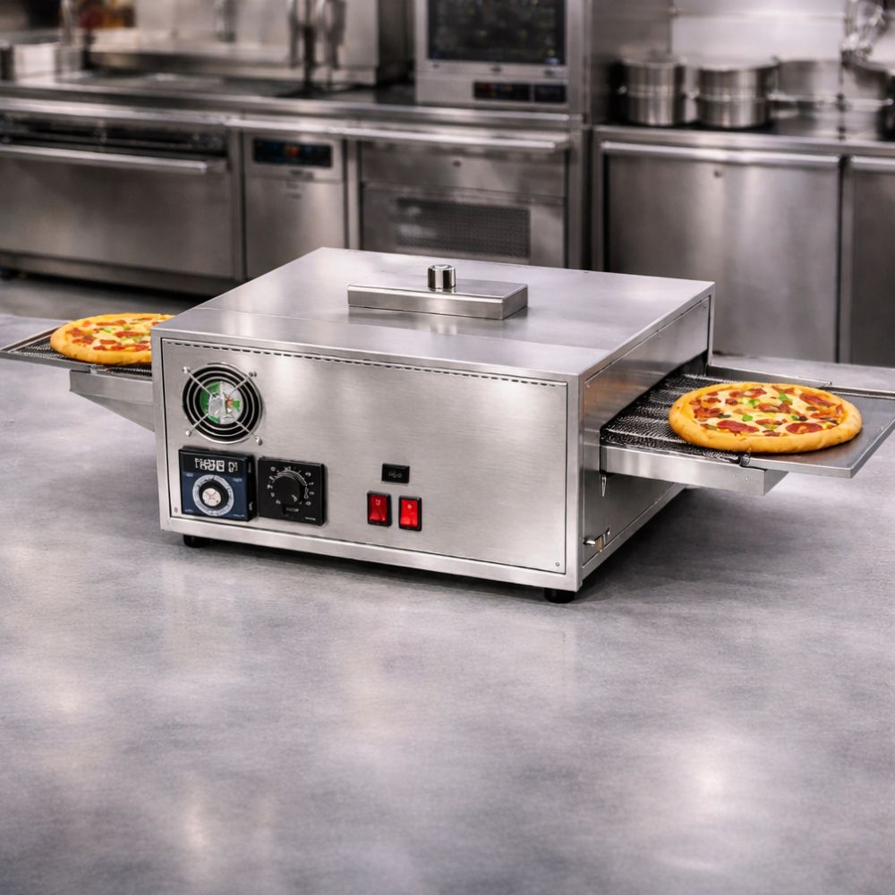 HORNO KINGSTAR HTPKG | Horno Transportador para Pizza | Gas | Pizzería Restaurante Panadería Pizzería Restaurante Pastelería Banquetes Cocina Industrial Alimentos Cocción