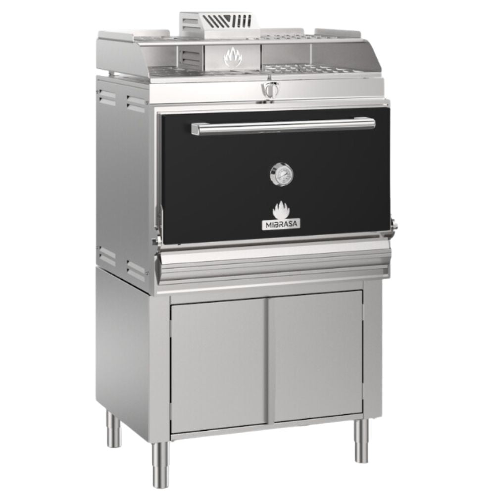 HORNO MIBRASA VERTICAL SPACE HMB AB SB 110-VS | Horno con Armario Bajo Caliente | Soporte Bandejas | Acero | Cafetería Restaurante Bistro Cocina Industrial Restaurante Hotel Cortes Coccion Carne Mariscos Pollo Negocio Profesional Filete Pescado Verduras Carbón Comida Gourmet Calentar Cafetería Negocio Armario Bajo Industrial Pizzería Pizza Comedor Cooperativa Bistro