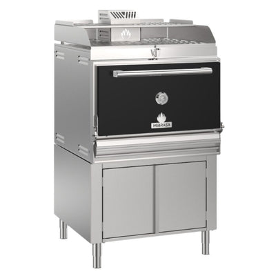 HORNO MIBRASA VERTICAL SPACE HMB AB SB 160-VS | Horno con Armario Bajo Caliente | Soporte Bandejas | Acero | Cocina Industrial Restaurante Cocina Industrial Restaurante Hotel Cortes Coccion Carne Mariscos Pollo Negocio Profesional Filete Pescado Verduras Carbón Comida Gourmet Calentar Cafetería Negocio Armario Bajo Industrial Pizzería Pizza Comedor Cooperativa Bistro