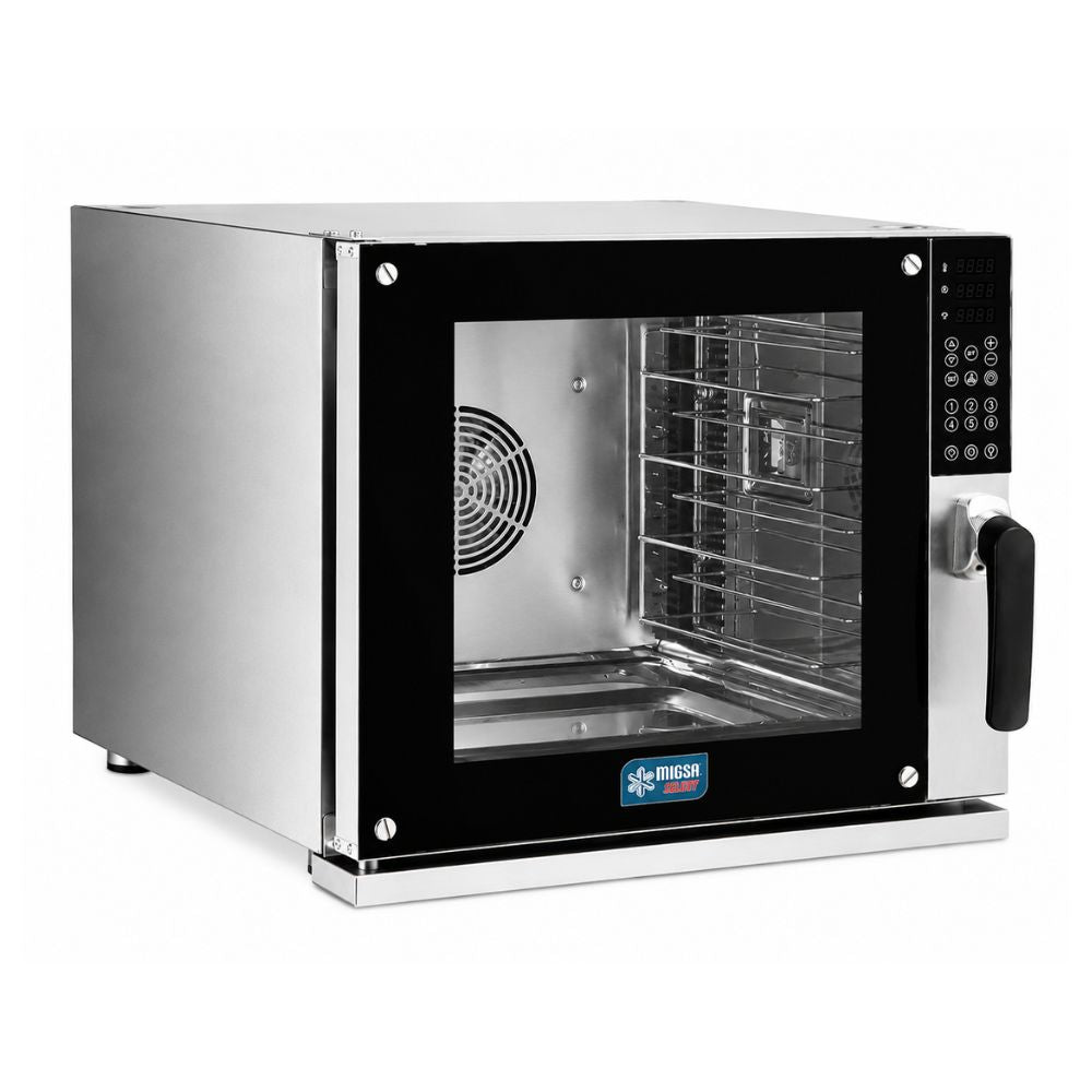 HORNO MIGSA SELECT HDM-600/220 | Horno Convección Digital | Rango de Temperatura de 50°C a 260°C | Acero Inoxidable | Restaurante Panadería Cocina Industrial | Horno de Convección Eléctrico Gas para Panadería Pastelería Pan Pasteles Galletas Acero Inoxidable Restaurante Cocina Industrial Pizzería Negocio
