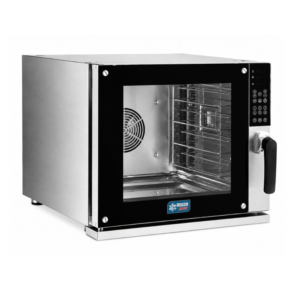 HORNO MIGSA SELECT HDM-600 | Horno Convección Digital | Rango de Temperatura de 50°C a 260°C | Acero Inoxidable | Restaurante Panadería Cocina Industrial | Horno de Convección Eléctrico Gas para Panadería Pastelería Pan Pasteles Galletas Acero Inoxidable Restaurante Cocina Industrial Pizzería Negocio