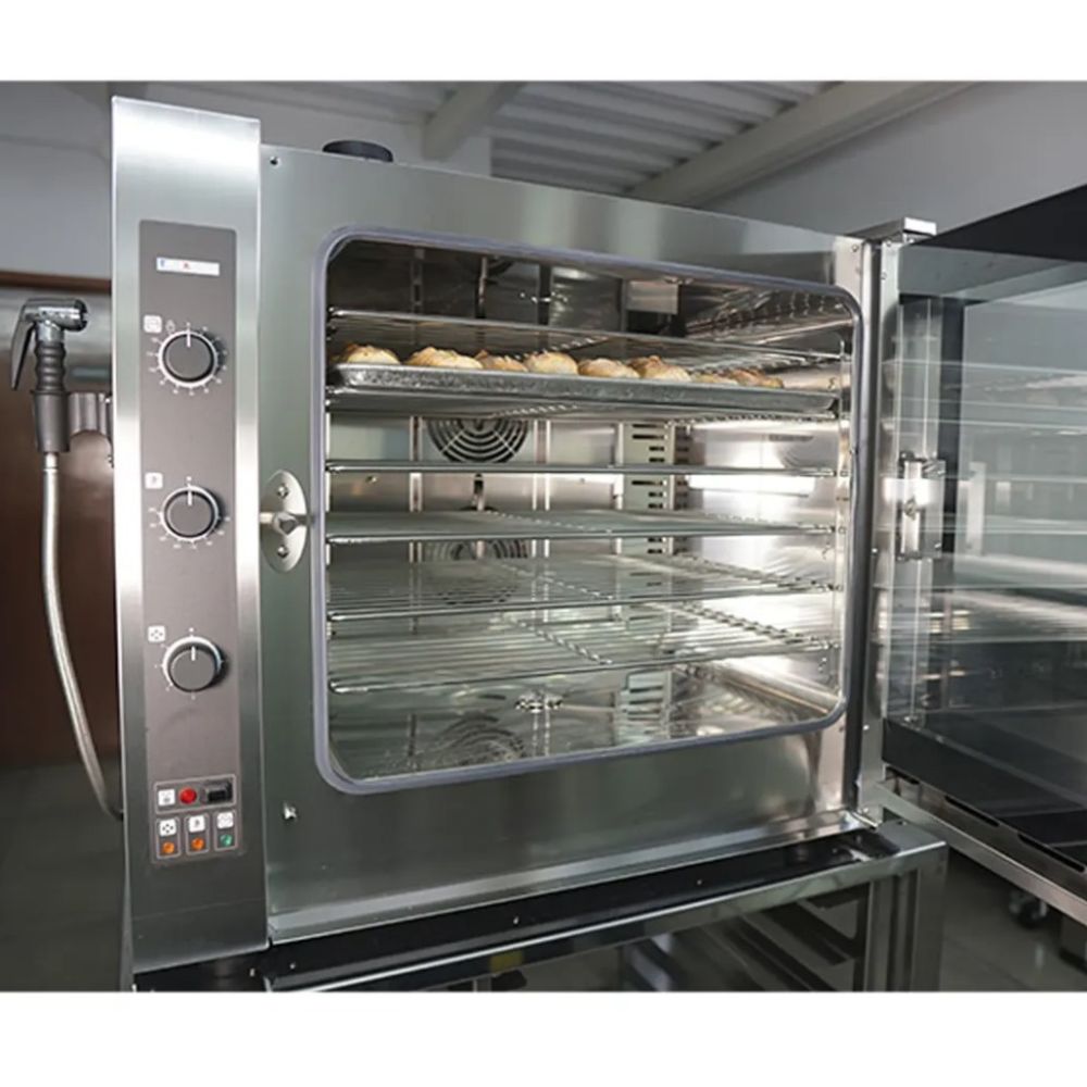 HORNO TEKNIKITCHEN EF 664 G UD | Horno de Convección a Gas | Inyección a Vapor | Acero Inoxidable | Restaurante Cafetería Cocina Industrial